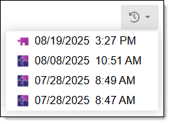 Here is an image showing a list of the uploads that are available for download.